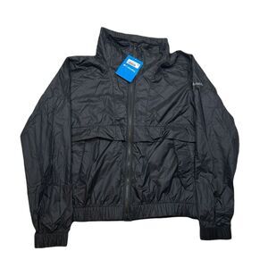 Columbia Sunny City Windbreaker Womens Small Black Nylon $90‎